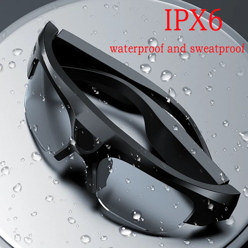 2K HD Action Camera Glasses Video Recording Sport Sunglasses with Bluetooth Speakers Call Smart Glasses 4K Ultra Mini Camera