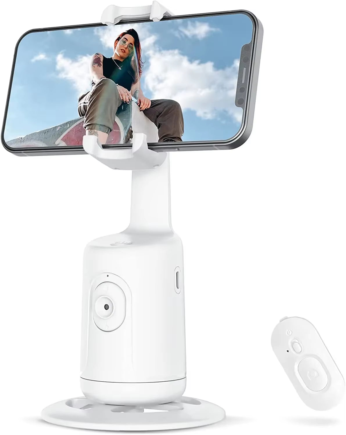 360° Auto Face Tracking Gimbal Stabilizer Auto AI Smart Gimbal Tripod Phone Holder Photography for Tiktok Live Video Vlog