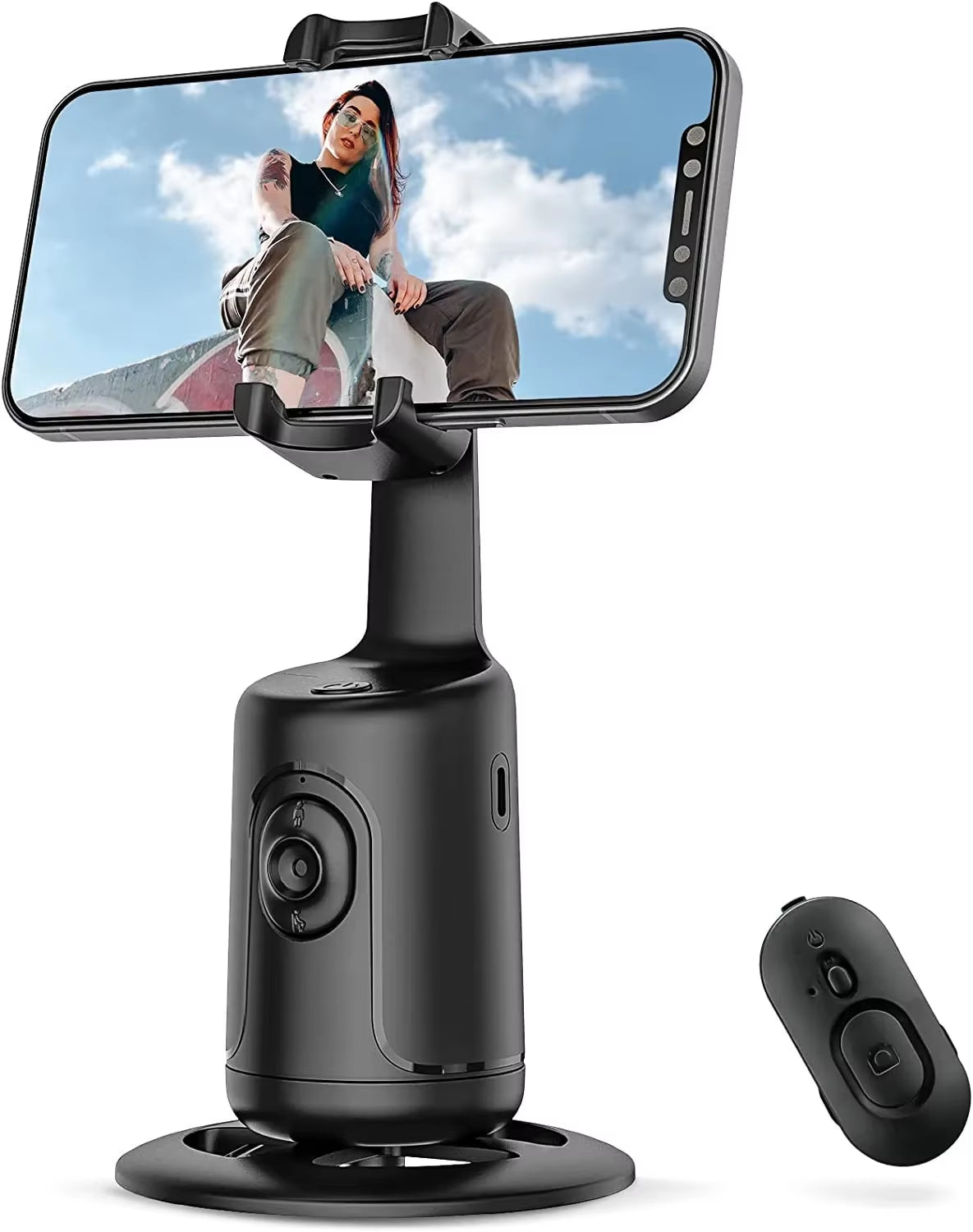 360° Auto Face Tracking Gimbal Stabilizer Auto AI Smart Gimbal Tripod Phone Holder Photography for Tiktok Live Video Vlog