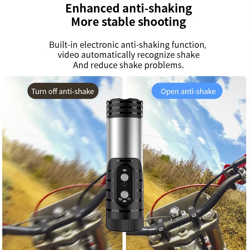 HD 1080P Action Camera Video Bicycle with Stabilization Helmet Mini Ultralight Road Wifi Sports Portable Body for Motorcycles