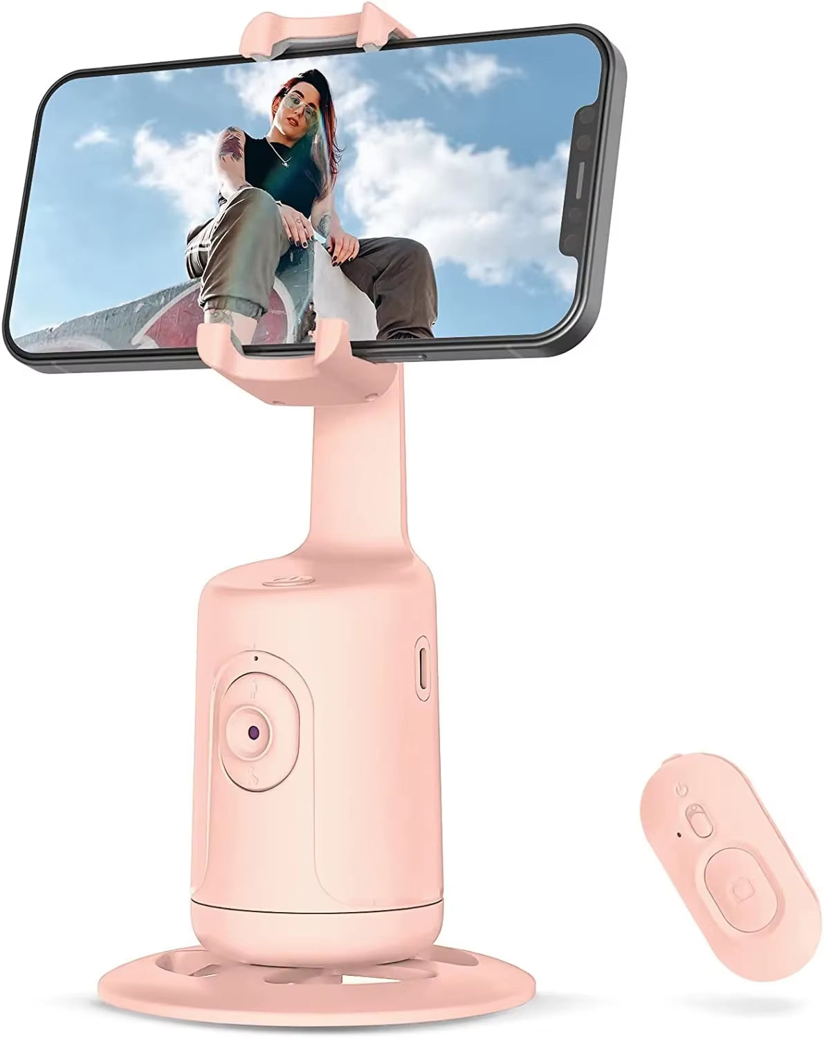 360° Auto Face Tracking Gimbal Stabilizer Auto AI Smart Gimbal Tripod Phone Holder Photography for Tiktok Live Video Vlog