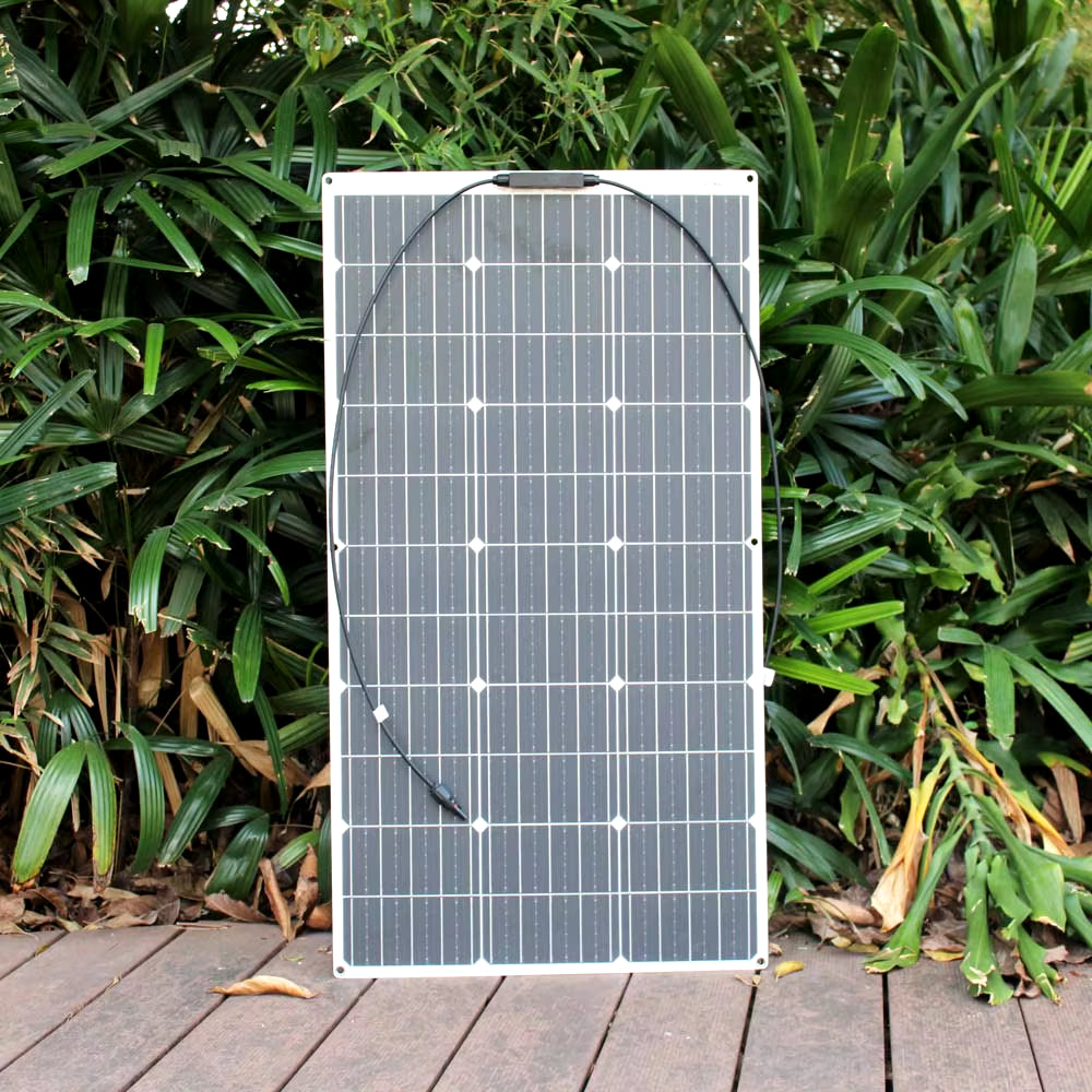 Solar Panel Kit Complete 400W 300W 200W 100W 12V Flexible Solar Power Panel for Solar Battery Charger/Power Bank/Camping/Hiking