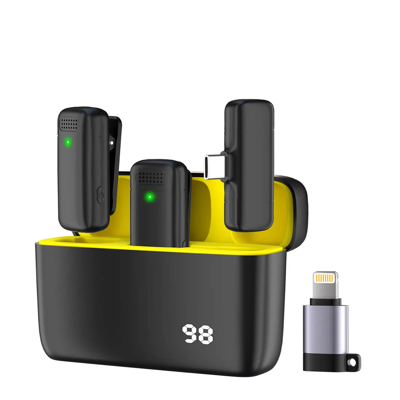 JOCEEY Wireless Microphone for Iphone, Youtube Video Recording Interview Professional Wireless Microphone, Wireless Lapel Mic
