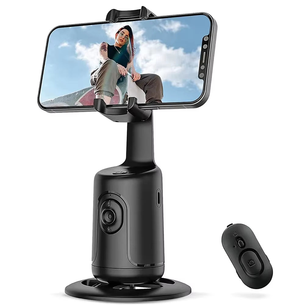 360° Auto Face Tracking Gimbal Stabilizer Auto AI Smart Gimbal Tripod Phone Holder Photography for Tiktok Live Video Vlog